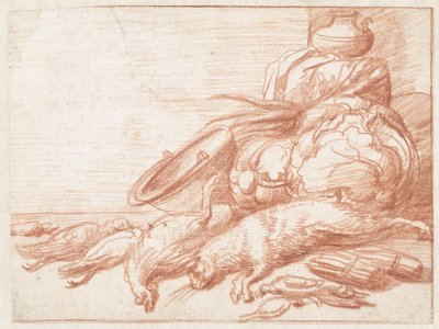 Still Life with Hare and Poultry by Jan Weenix (possibly)