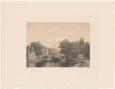 Village Scene with River by Jan Weissenbruch