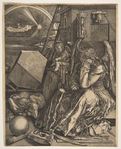Melencolia I (copy), 1602 by Jan Wierix
