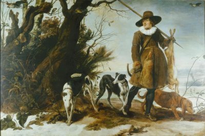 Winter Landscape with a Hunter by Jan Wildens