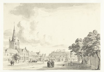 View of the Market of Uerdingen by Jan de Beijer