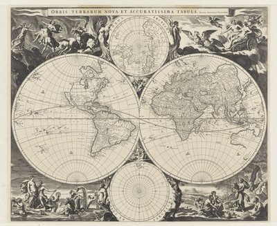 Map of the World by Jan de Visscher
