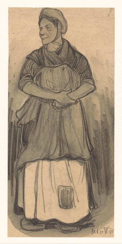 Woman by Jan de Waardt (signed by artist)