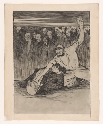 Worker Fells Capitalist by Jan de Waardt