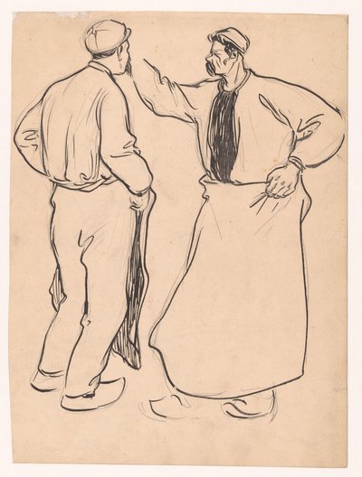 Two Studies of a Man by Jan de Waardt