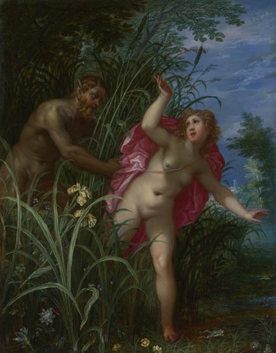 Pan pursuing Syrinx by Jan the Elder Brueghel