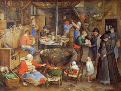 The Visit to Farm by Jan the Elder Brueghel
