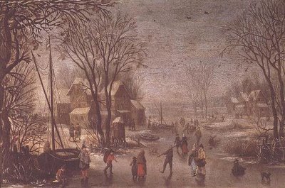 Winter Scene by Jan the Elder Brueghel