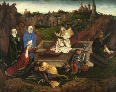 The Three Marys at the Tomb of Christ by Jan van Eyck