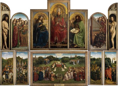The Ghent Altarpiece (open) by Jan van Eyck