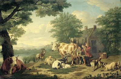 Milking Time by Jan van Gool