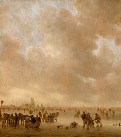 On the Ice Near Dordrecht by Jan van Goyen