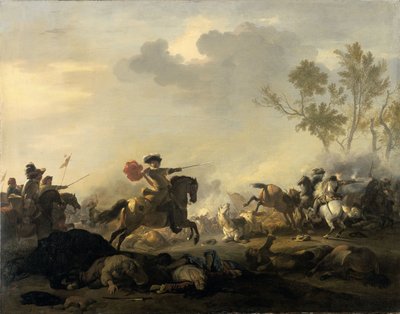 Cavalry Attack by Jan van Huchtenburg