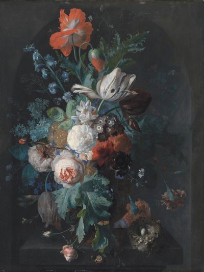 A Vase with Flowers by Jan van Huysum