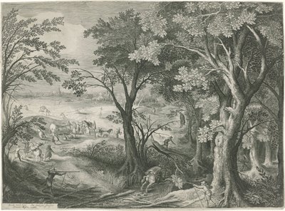 Bandits Attack Travelers in a Landscape by Jan van Londerseel