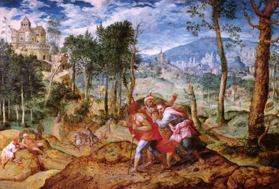 Christ on the Road to Emmaus by Jan van Mastel