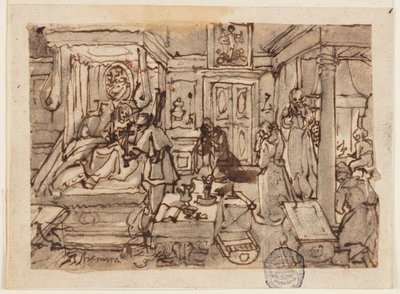 Extreme Unction by Jan van der Straet, called Stradanus