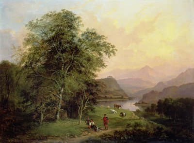 A Highland Lochside, 1847 by Jane Nasmyth