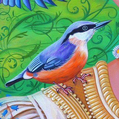 Nuthatch, 2016 by Jane Tattersfield