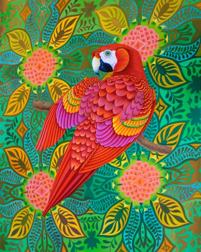 Red Parrot by Jane Tattersfield