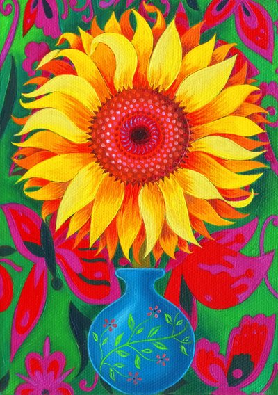 Sunflower, 2015 by Jane Tattersfield