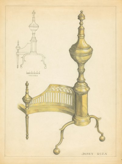 Andiron by Janet Riza