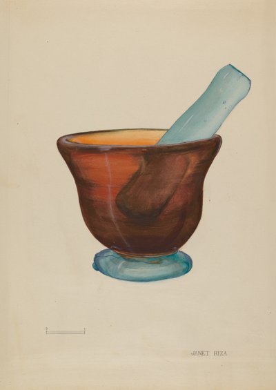 Mortar and Pestle by Janet Riza