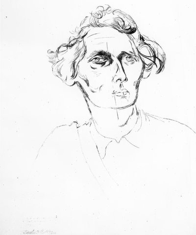 Portrait of an Older Lady by Jankel Adler
