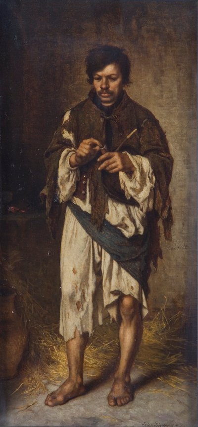 The Beggar by Janos Valentiny