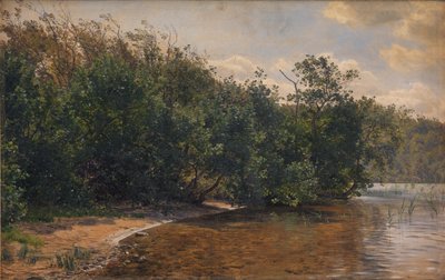 Elder Bushes by Almind Lake by Janus La Cour