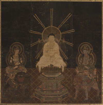 Shakyamuni Triad by Japan, Kamakura period
