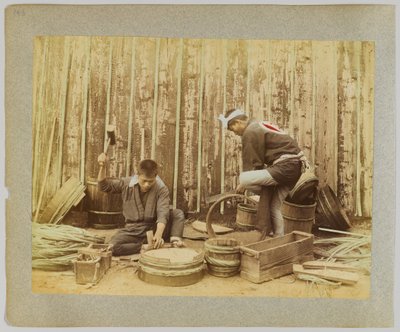 Barrel-making, Japan by Japanese Photographer