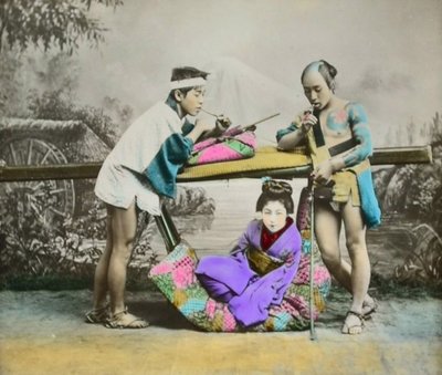 Japanese Albumin Print, c.1880 by Japanese Photographer