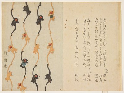 Monkeys, 1836 by Japanese School
