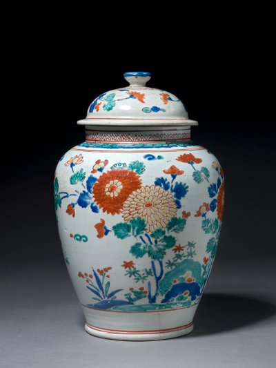 Jar with cover by Japanese School