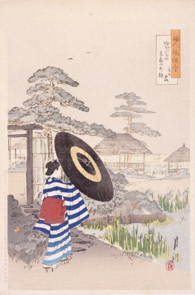 Lady With A Parasol by Japanese School
