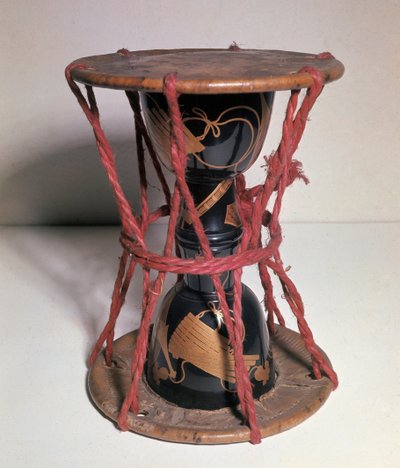 Otsuzumi: Hourglass-shaped Japanese Drum by Japanese School