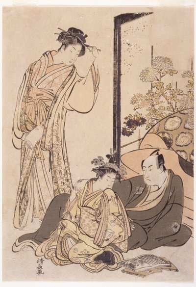 Three Figures, about 1760-1810 by Japanese School