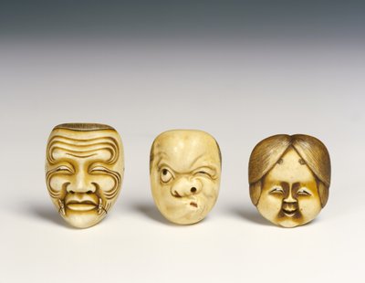 Three Masks by Japanese School