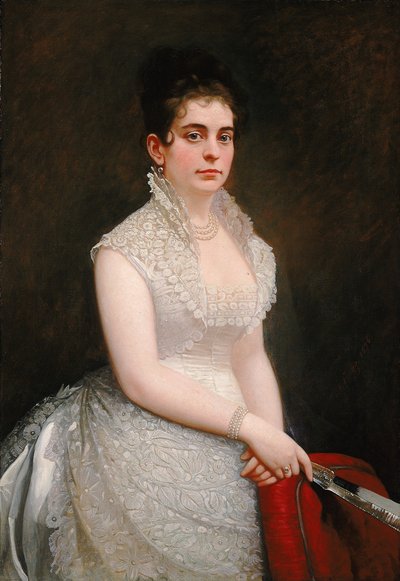 Alice Pike Barney in Wedding Gown by Jared B. Flagg