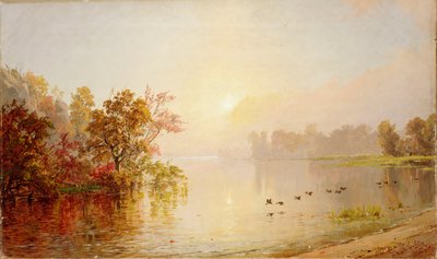Hazy Afternoon - Autumn by Jasper Francis Cropsey