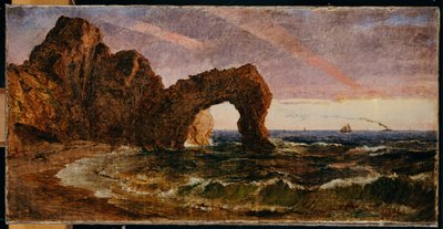 Sunset at Etretat by Jasper Francis Cropsey