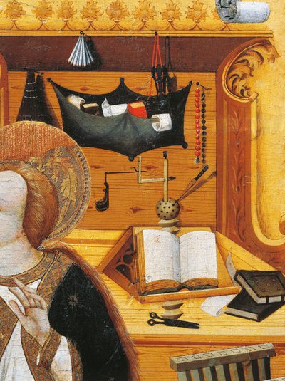 Bookrest, altarpiece from Verdu by Jaume Ferrer