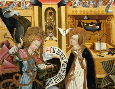 The Annunciation, altarpiece from Verdu by Jaume Ferrer