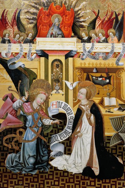 The Annunciation, altarpiece from Verdu by Jaume Ferrer