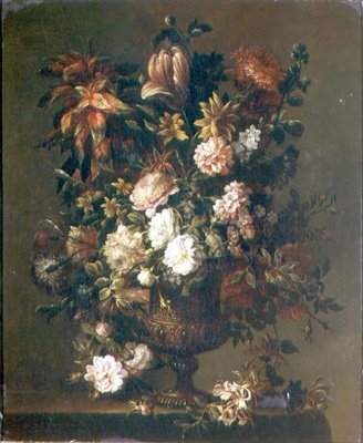 Tulips, Narcissi and Other Flowers by Jean Baptiste Monnoyer