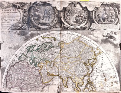 Map of the Northern Hemisphere by Jean Baptiste Nolin