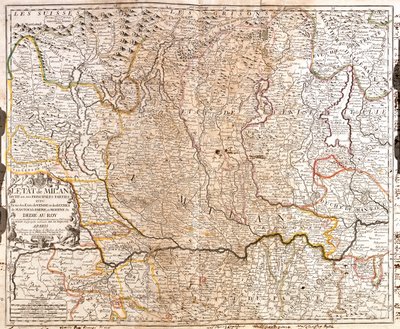 Piedmont, Lombardy, Trentino-Alto Adige, Veneto, Emilia-Romagna, Italy by Jean Baptiste Nolin