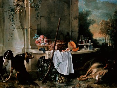 Dead wolf by Jean Baptiste Oudry