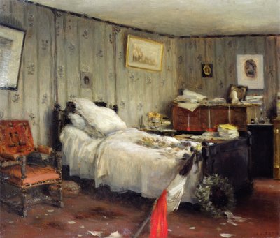 The Mortuary Room of Leon Gambetta by Jean Charles Cazin